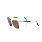 Frankie Morello Gold Metallic Fibre Women's Sunglasses