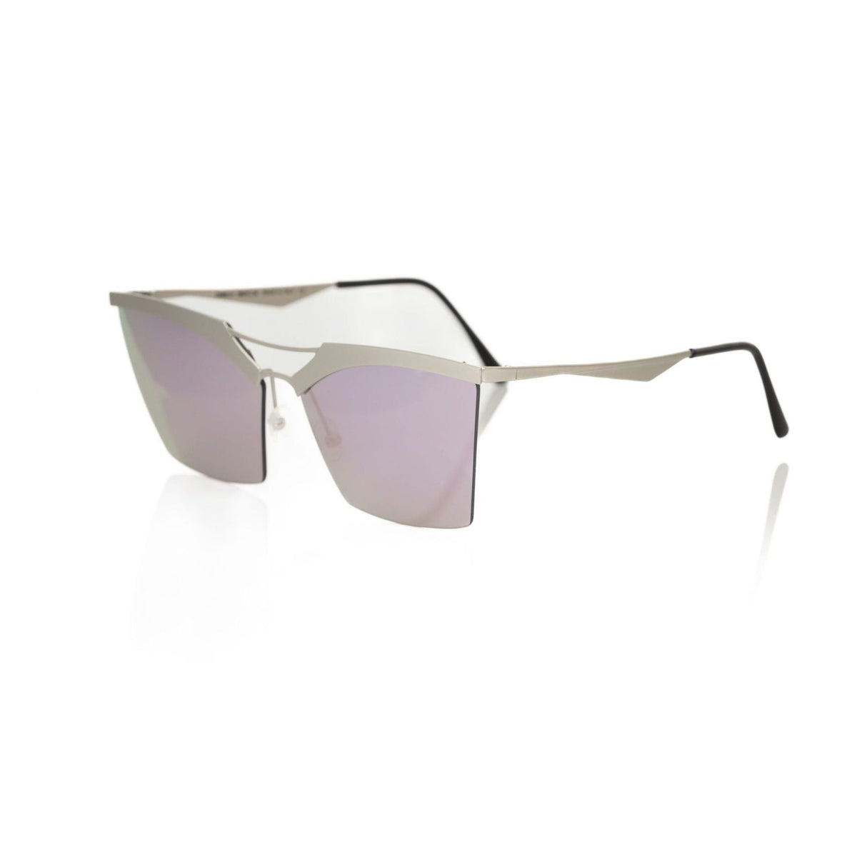 Frankie Morello Silver Metallic Women Sunglass