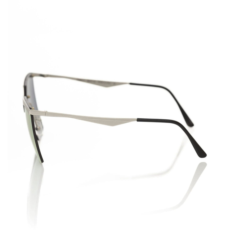 Frankie Morello Silver Metallic Women Sunglass