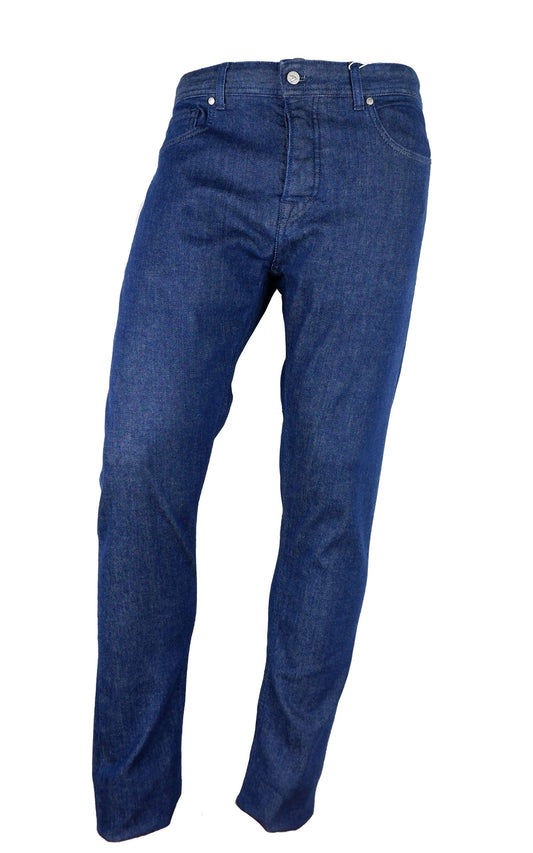 Aquascutum Dark Blue Cotton Men Jeans Aquascutum