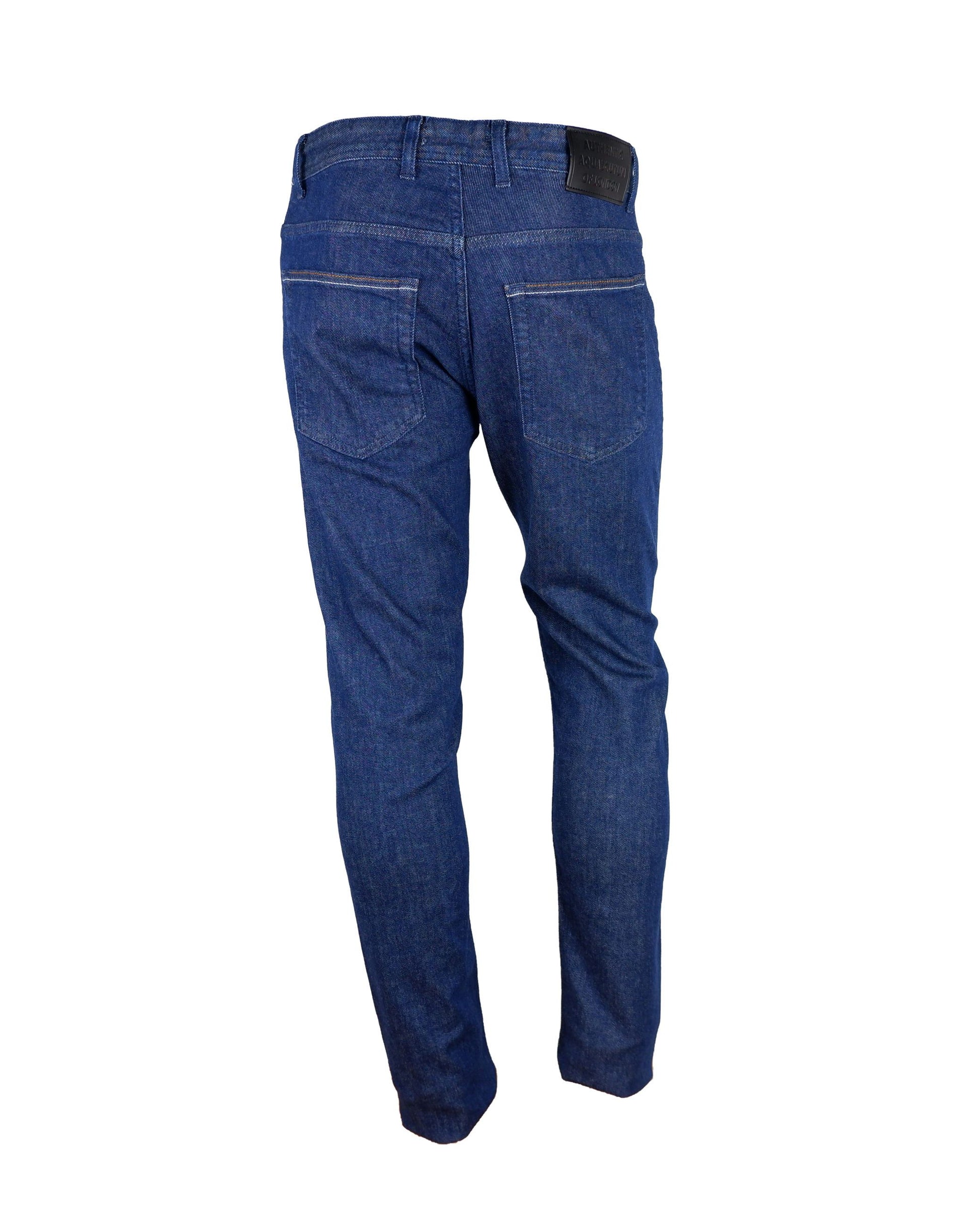 Aquascutum Dark Blue Cotton Men Jeans Aquascutum