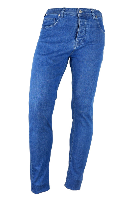 Aquascutum Light Blue Cotton Men Jeans Aquascutum