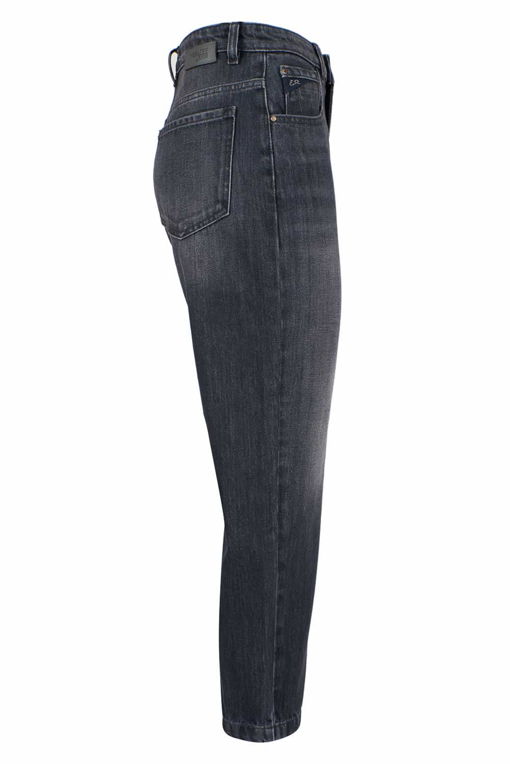 Yes Zee Black Cotton Women's High-Waisted Jeans Yes Zee