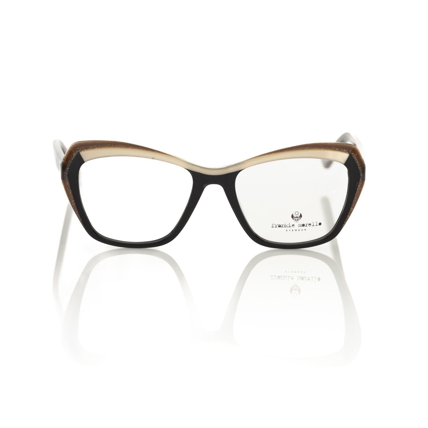 Frankie Morello Black Acetate Women's Eyeglass Frame