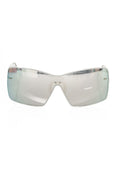 Frankie Morello Silver Metallic Women's Sunglasses Shield