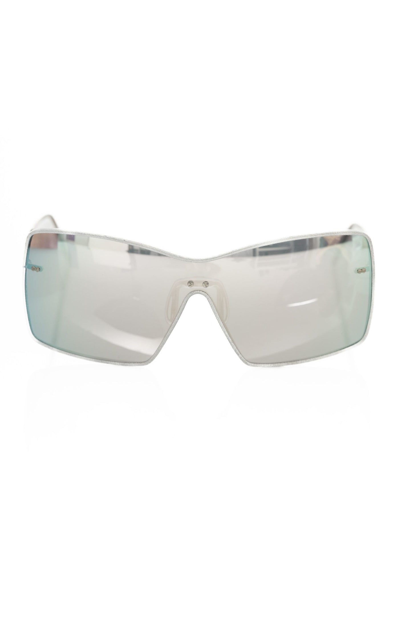 Frankie Morello Silver Metallic Women's Sunglasses Shield