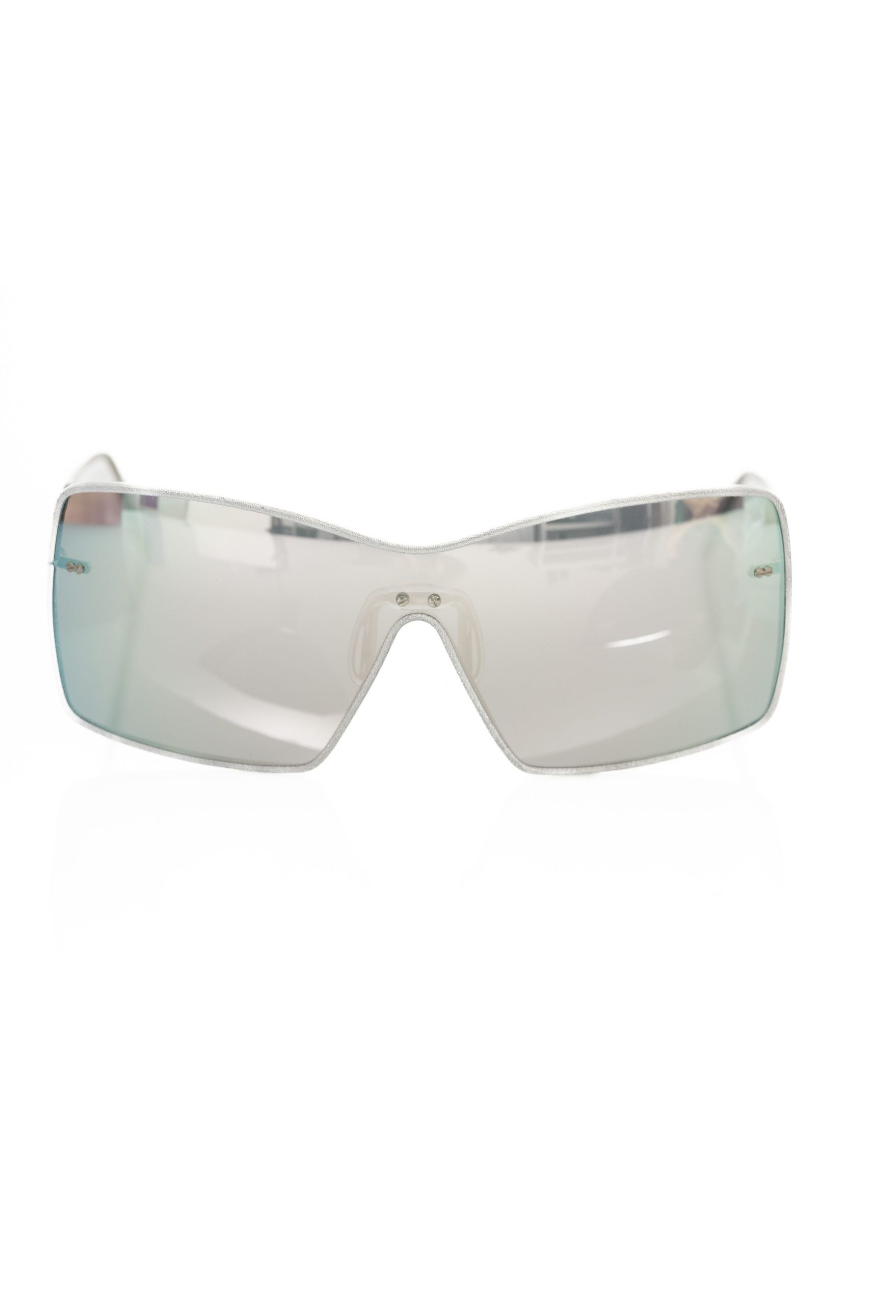 Frankie Morello Silver Metallic Women's Sunglasses Shield