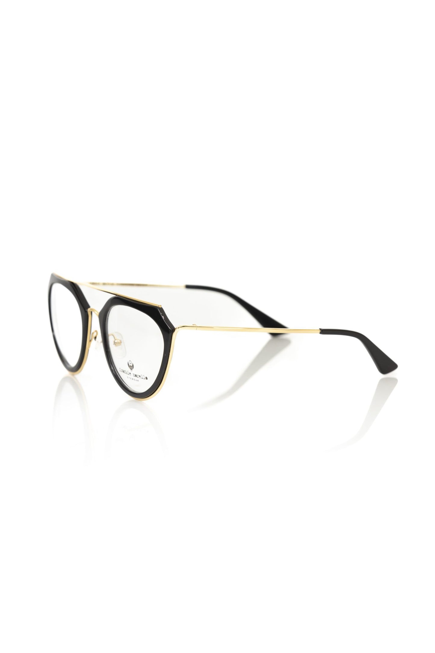 Frankie Morello Aviator-Style Chic Eyeglasses with Gold Accents Frankie Morello