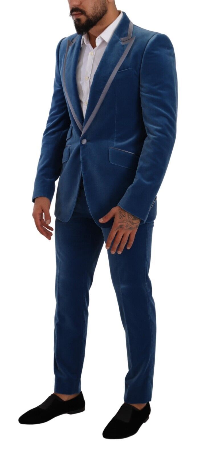 Dolce & Gabbana Blue SICILIA Velvet Slim Fit 2 Piece Suit Dolce & Gabbana