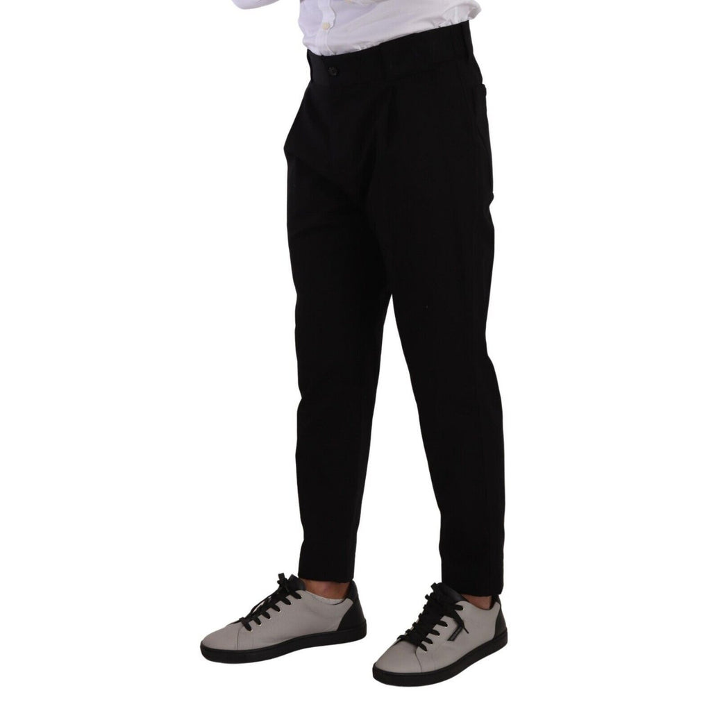 Dolce & Gabbana Black Cotton Stretch Chinos Trouser Jeans