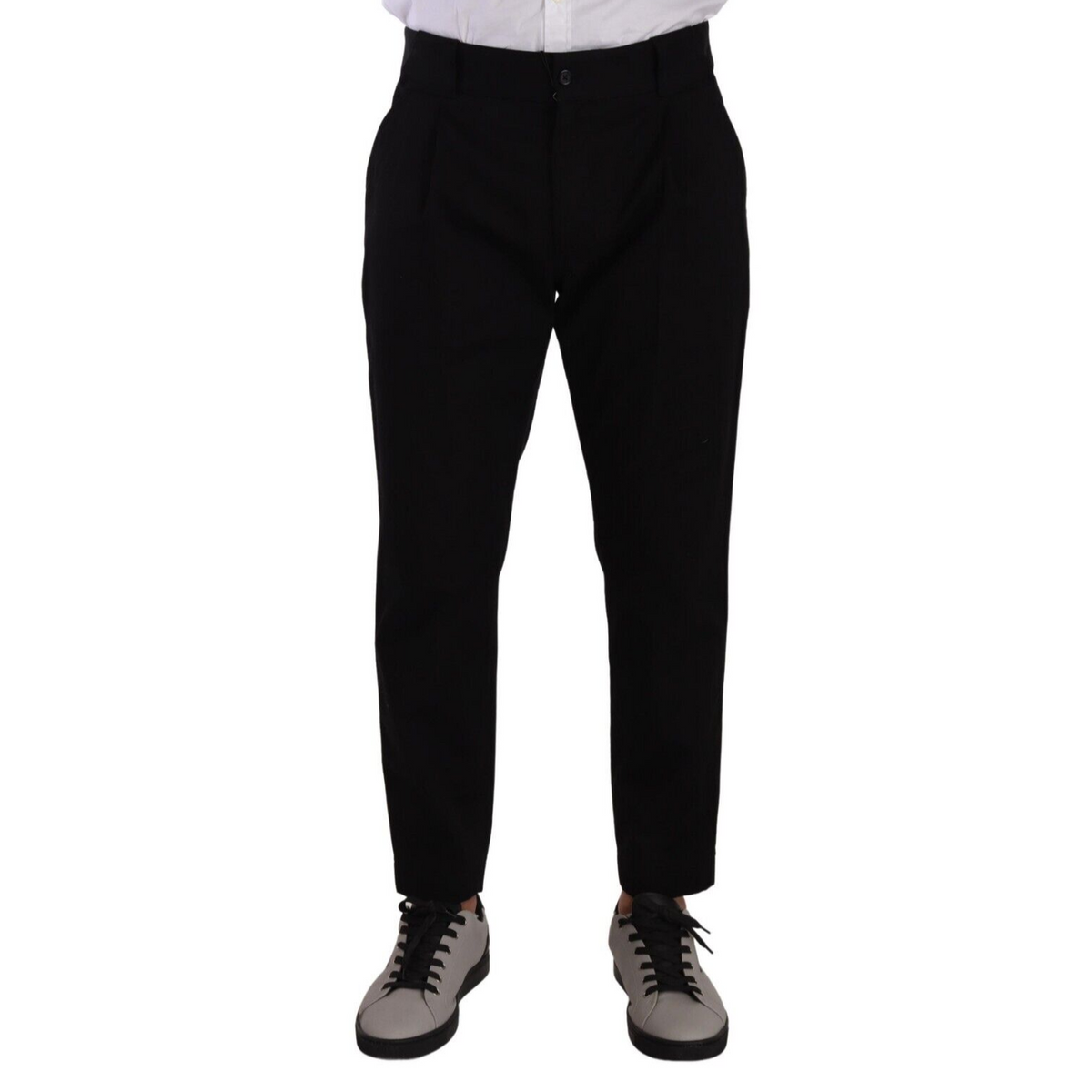 Dolce & Gabbana Black Cotton Stretch Chinos Trouser Jeans
