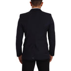 Dolce & Gabbana Dark Blue Single Breasted Coat MARTINI Blazer