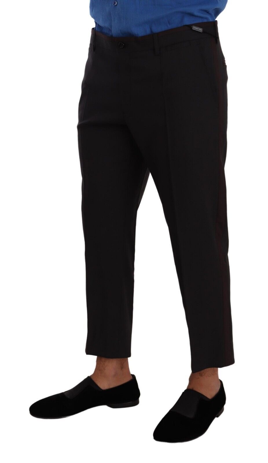 Dolce & Gabbana Gray Bordeaux Wool Trouser Dress Pants Dolce & Gabbana