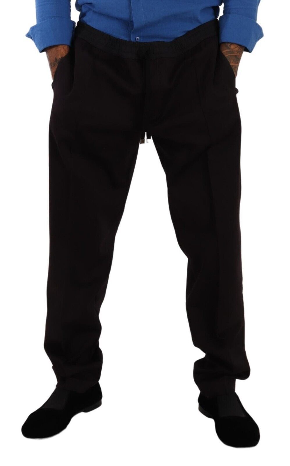 Dolce & Gabbana Bordeaux Cotton Mens Skinny Trouser Pants Dolce & Gabbana