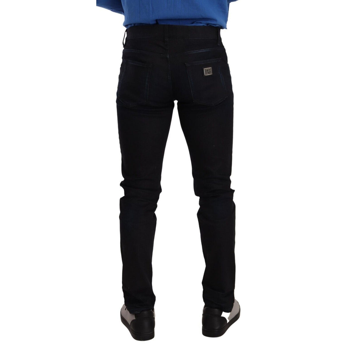 Dolce & Gabbana Blue Cotton Stretch Skinny Denim Trouser Jeans