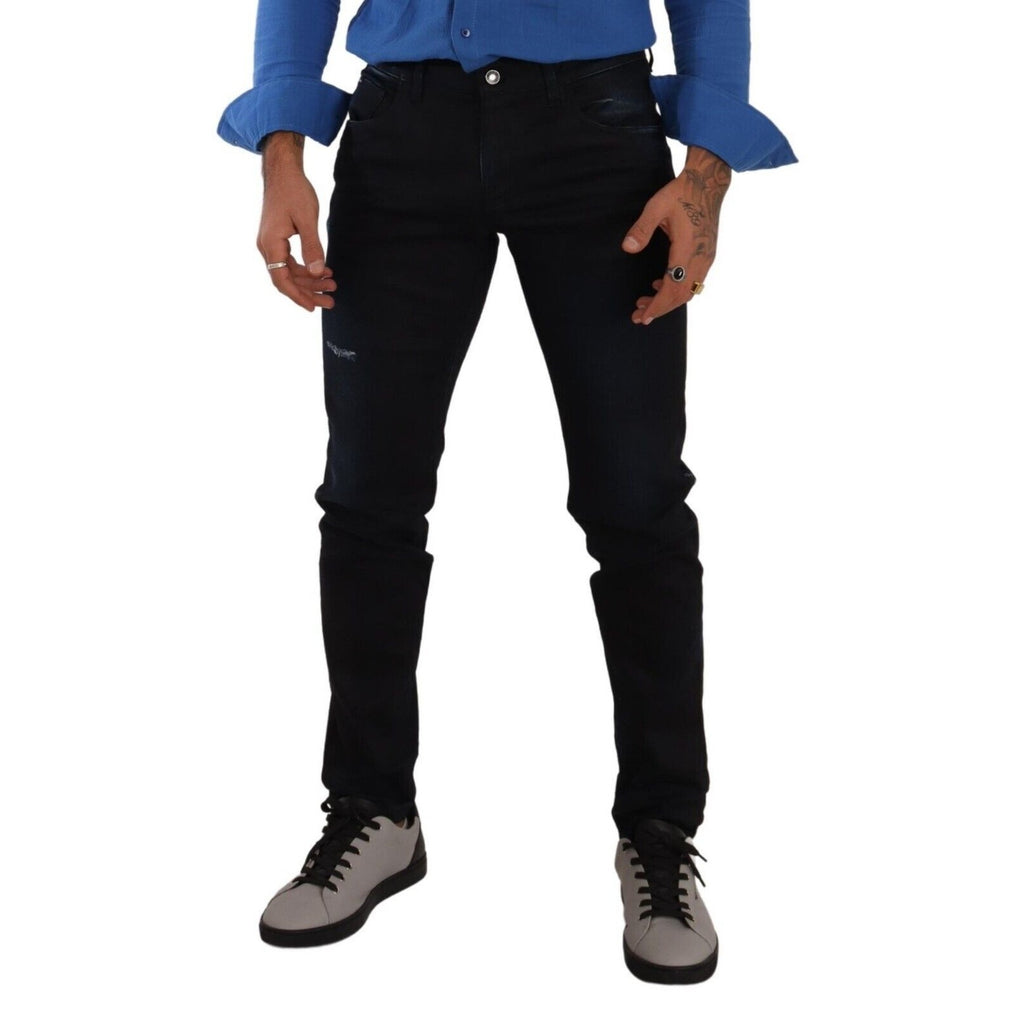 Dolce & Gabbana Blue Cotton Stretch Skinny Denim Trouser Jeans