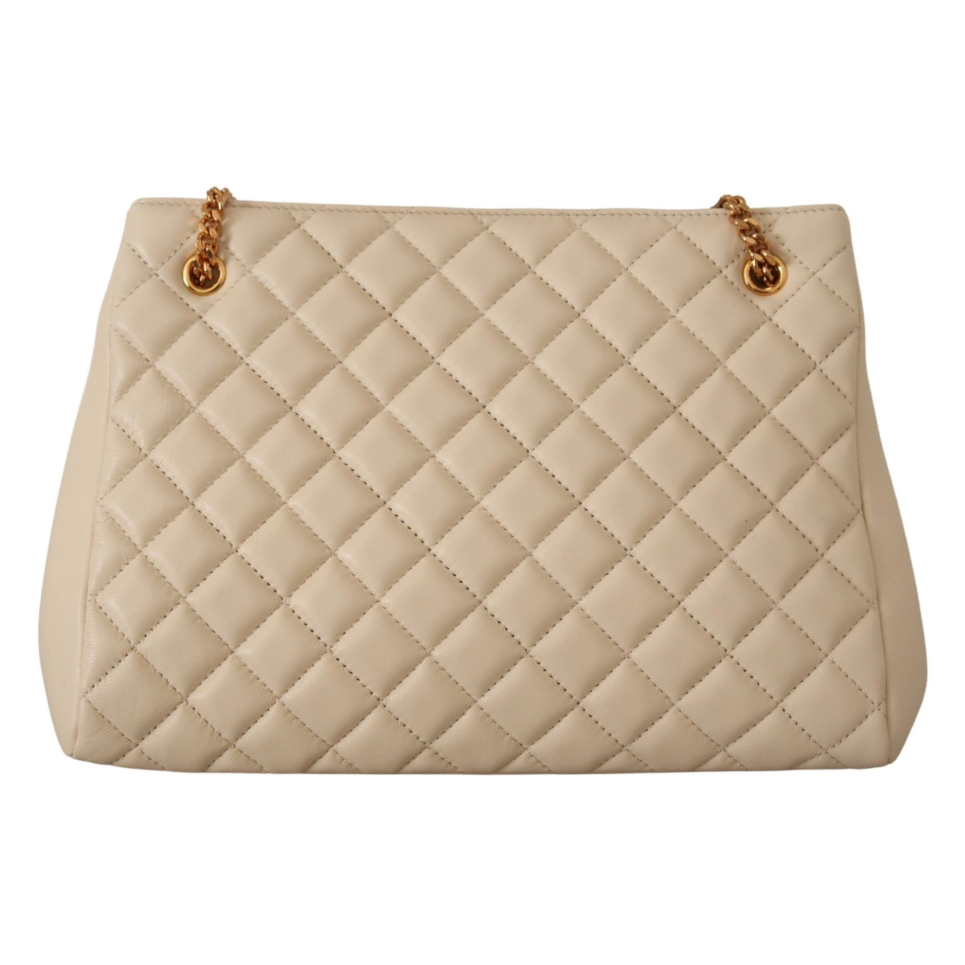 Versace Elegant Quilted Nappa Leather Tote Versace