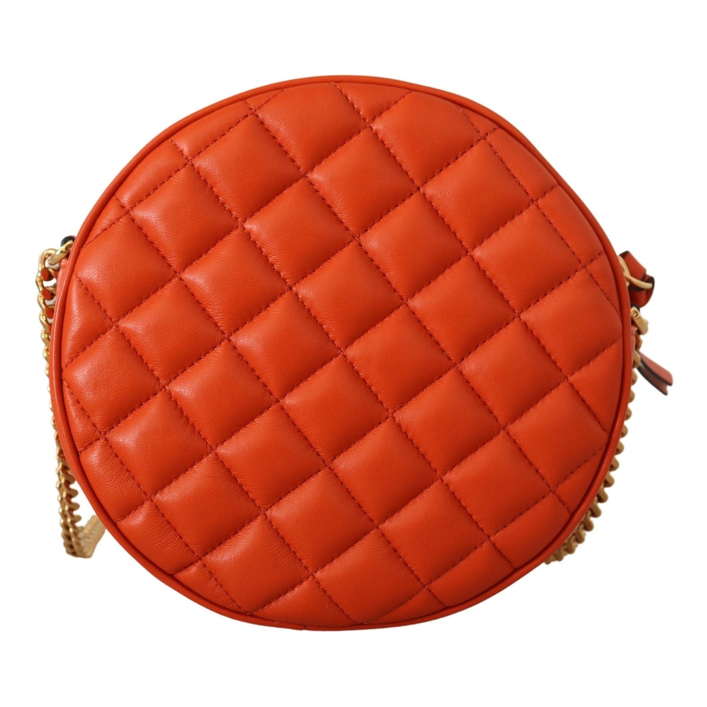 Versace Elegant Round Nappa Leather Crossbody Bag Versace