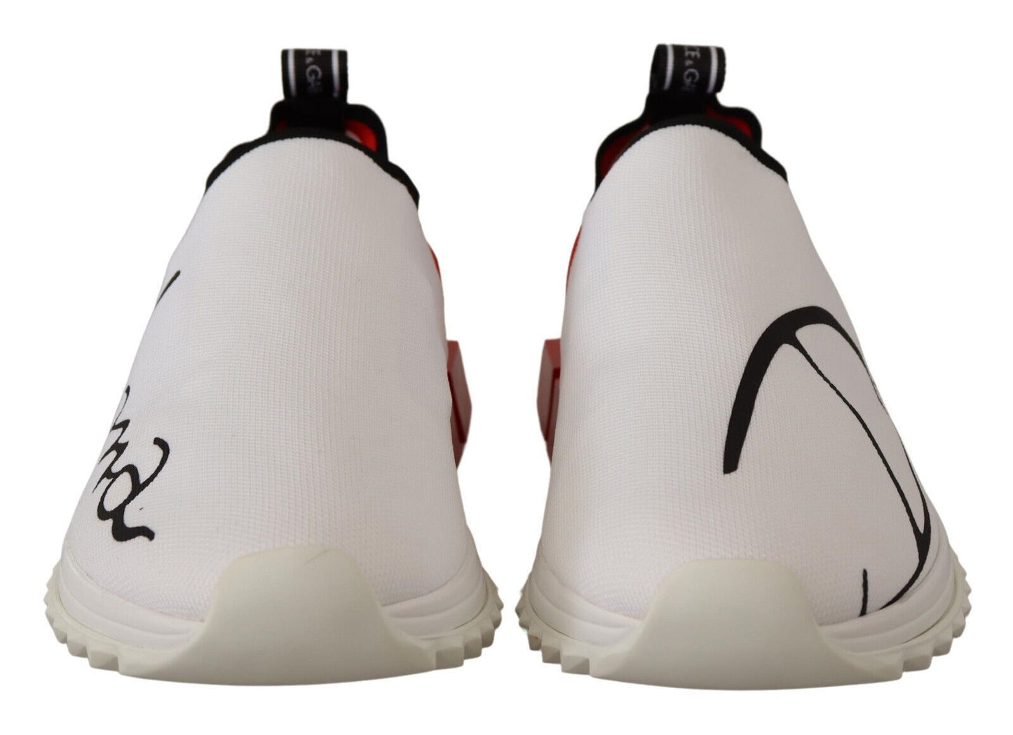 Dolce & Gabbana White Red Sorrento Sandals Sneakers Dolce & Gabbana