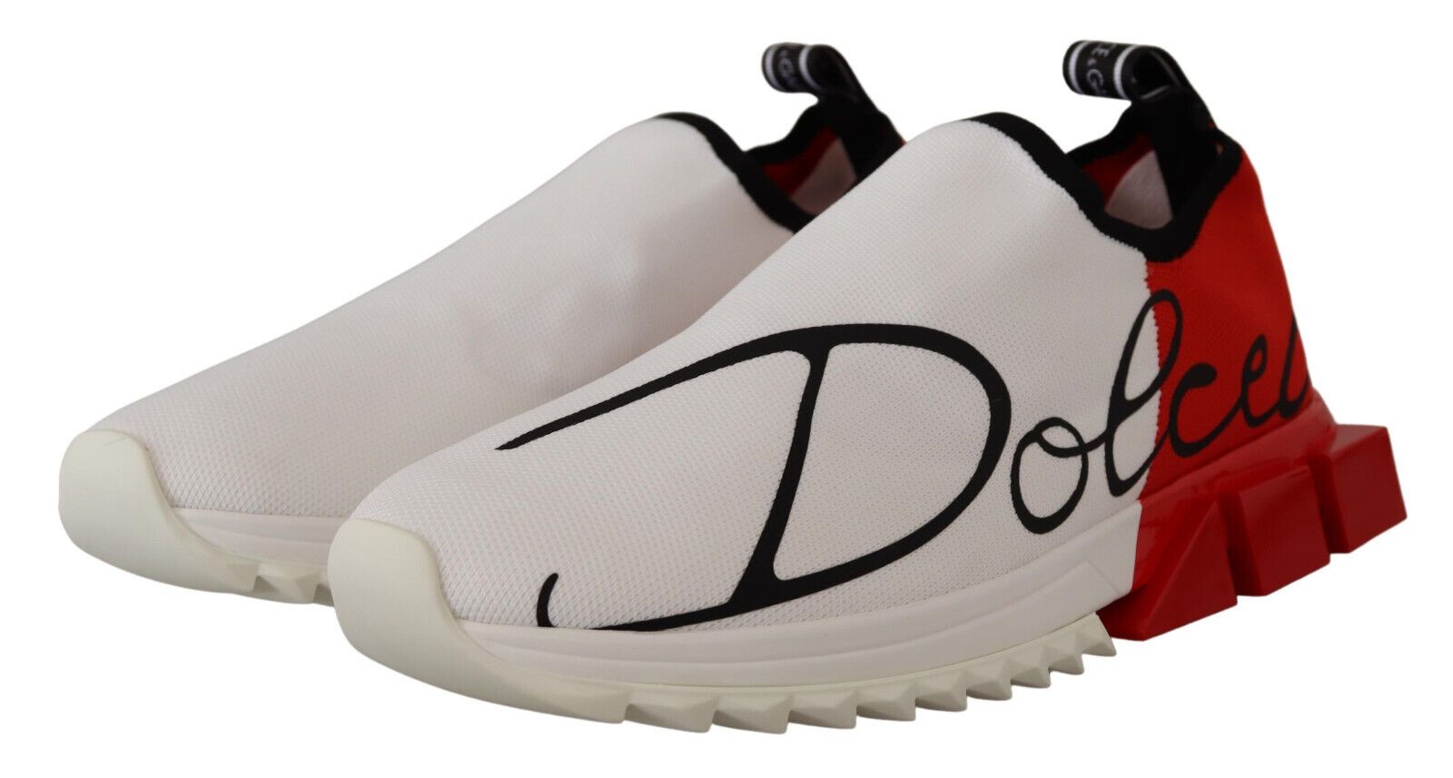 Dolce & Gabbana White Red Sorrento Sandals Sneakers Dolce & Gabbana