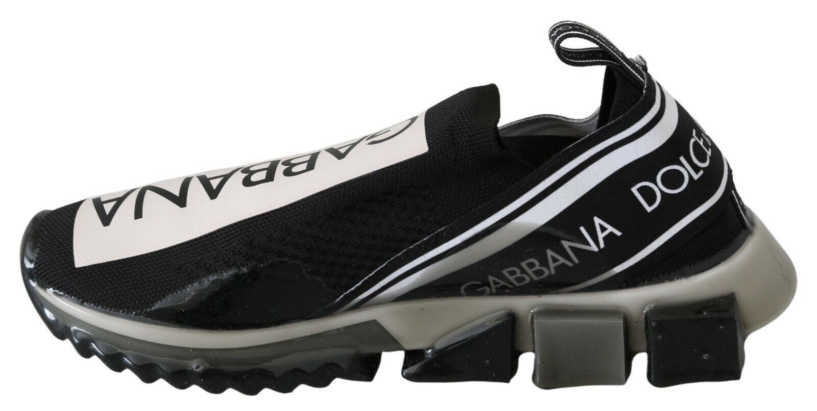 Dolce & Gabbana Black White SORRENTO Sport Stretch Sneakers Dolce & Gabbana