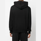 Versace Jeans Chic Black Hooded Sweatshirt