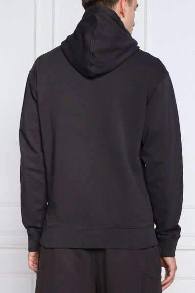 Hugo Boss Elegant Dark Blue Cotton Hooded Sweatshirt Hugo Boss