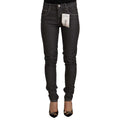 Acht Black Low Waist Skinny Denim Slim Fit Jeans