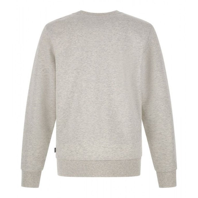 Hugo Boss Elegant Grey Round Neck Cotton Sweatshirt