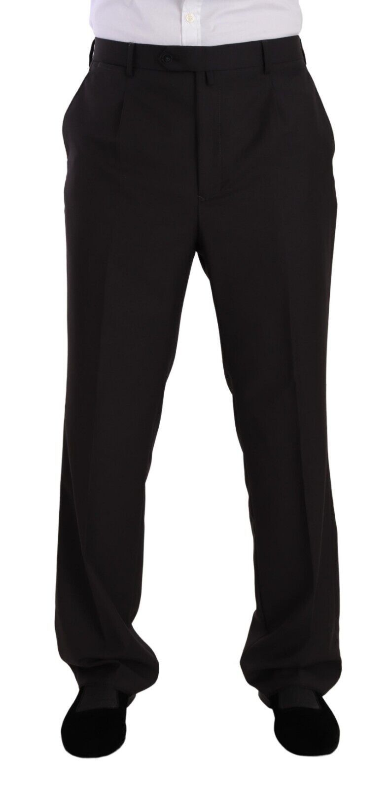 Domenico Tagliente Gray Polyester Single Breasted Formal Suit Domenico Tagliente