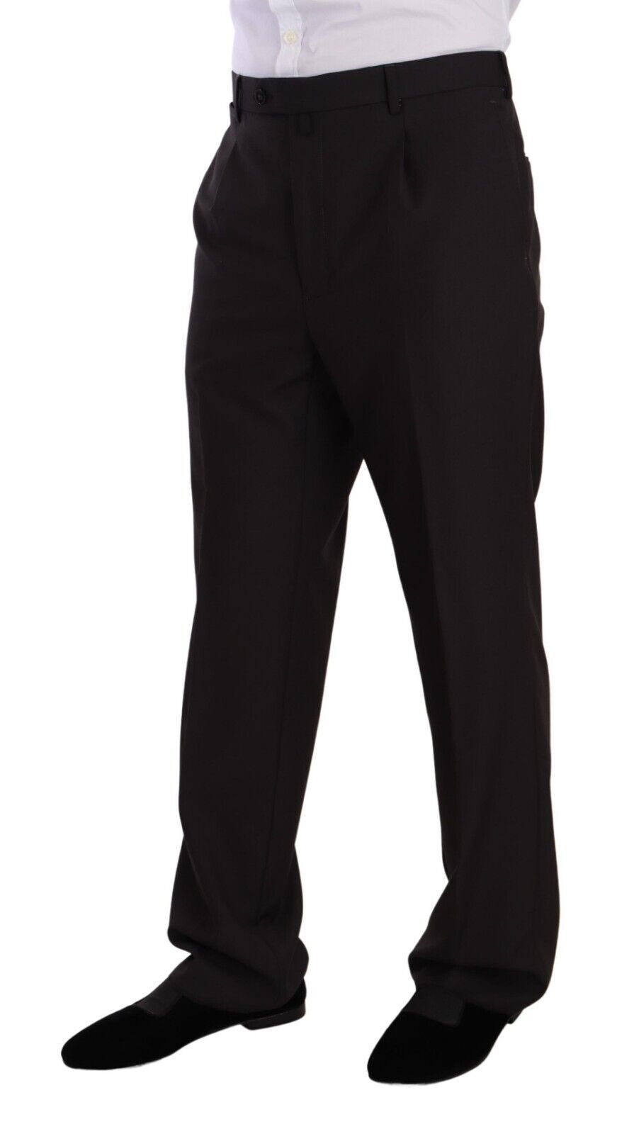 Domenico Tagliente Gray Polyester Single Breasted Formal Suit Domenico Tagliente