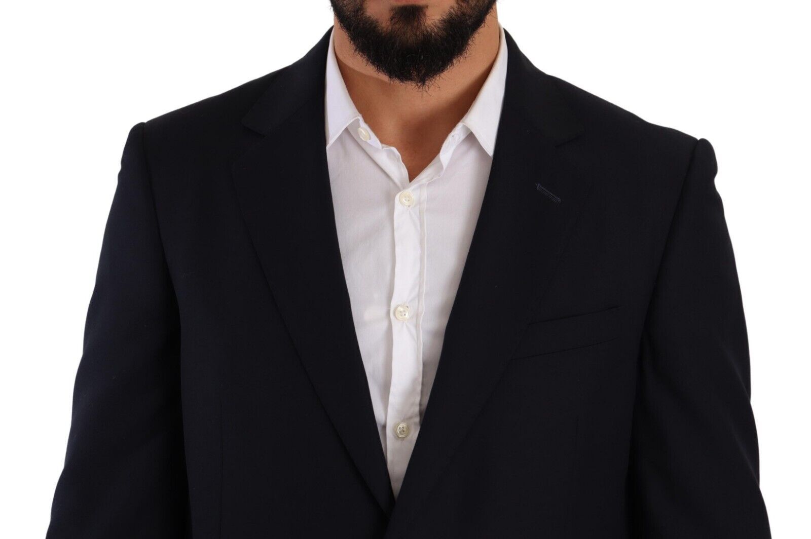 Domenico Tagliente Blue Polyester Single Breasted Formal Suit Domenico Tagliente