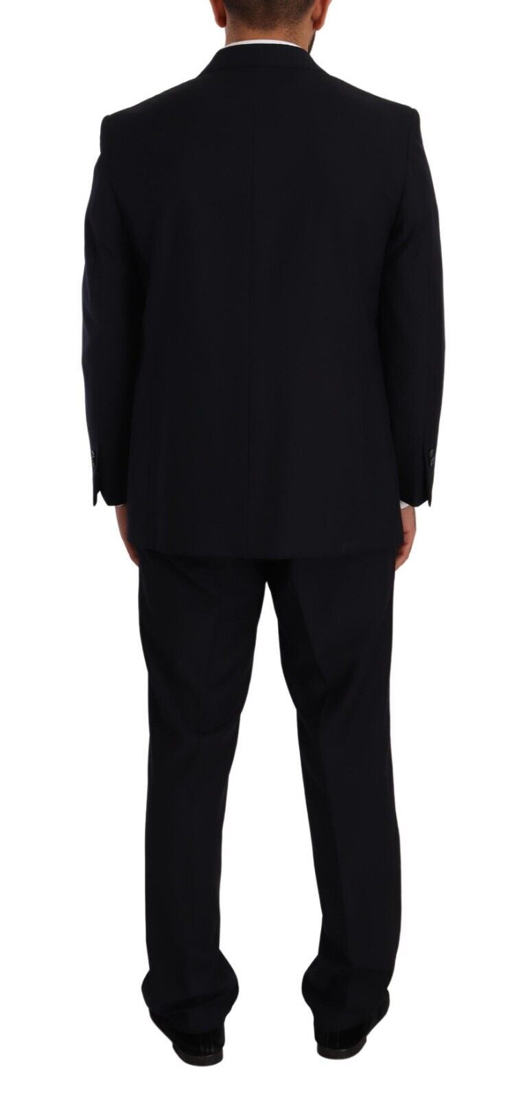 Domenico Tagliente Blue Polyester Single Breasted Formal Suit