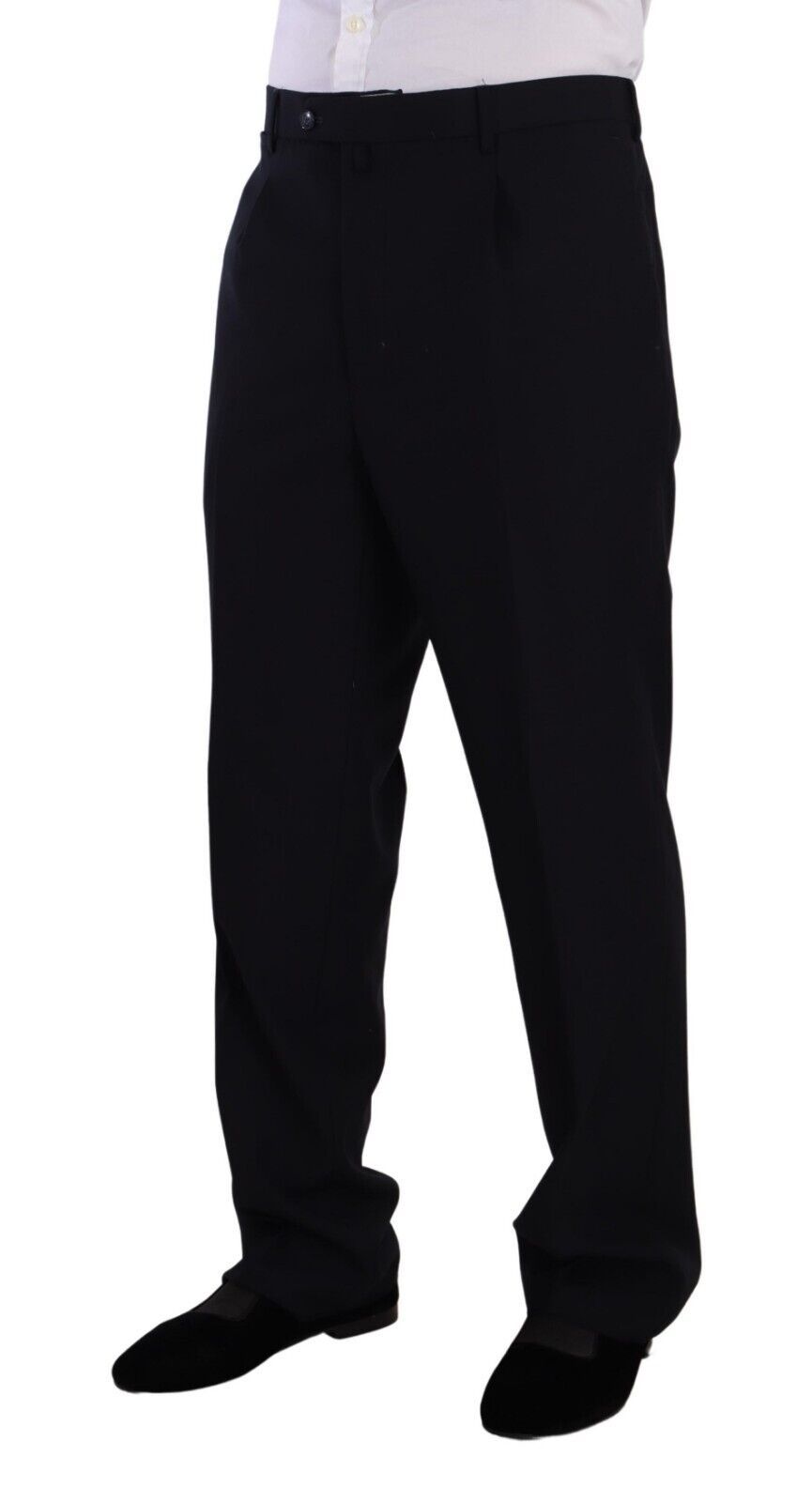 Domenico Tagliente Blue Polyester Single Breasted Formal Suit Domenico Tagliente