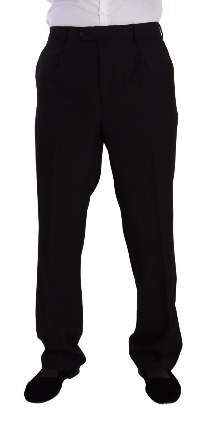 Domenico Tagliente Black Polyester Single Breasted Formal Suit Domenico Tagliente