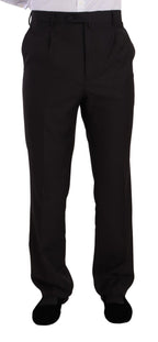 Dark gray Domenico Tagliente single-breasted formal suit, tailored fit with notch lapel, displayed on a mannequin.