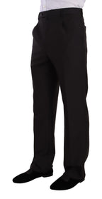 Dark gray Domenico Tagliente single-breasted formal suit displayed on a mannequin, featuring a tailored fit and classic design.