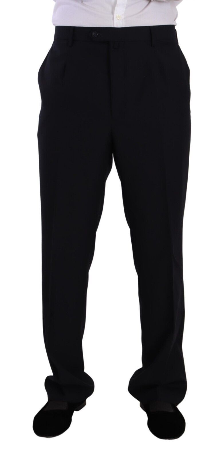 Domenico Tagliente Blue Polyester Single Breasted Formal Suit Domenico Tagliente