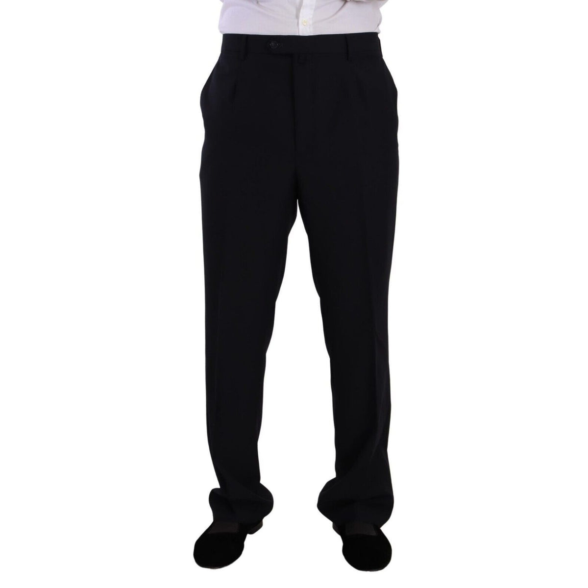 Domenico Tagliente Blue Polyester Single Breasted Formal Suit