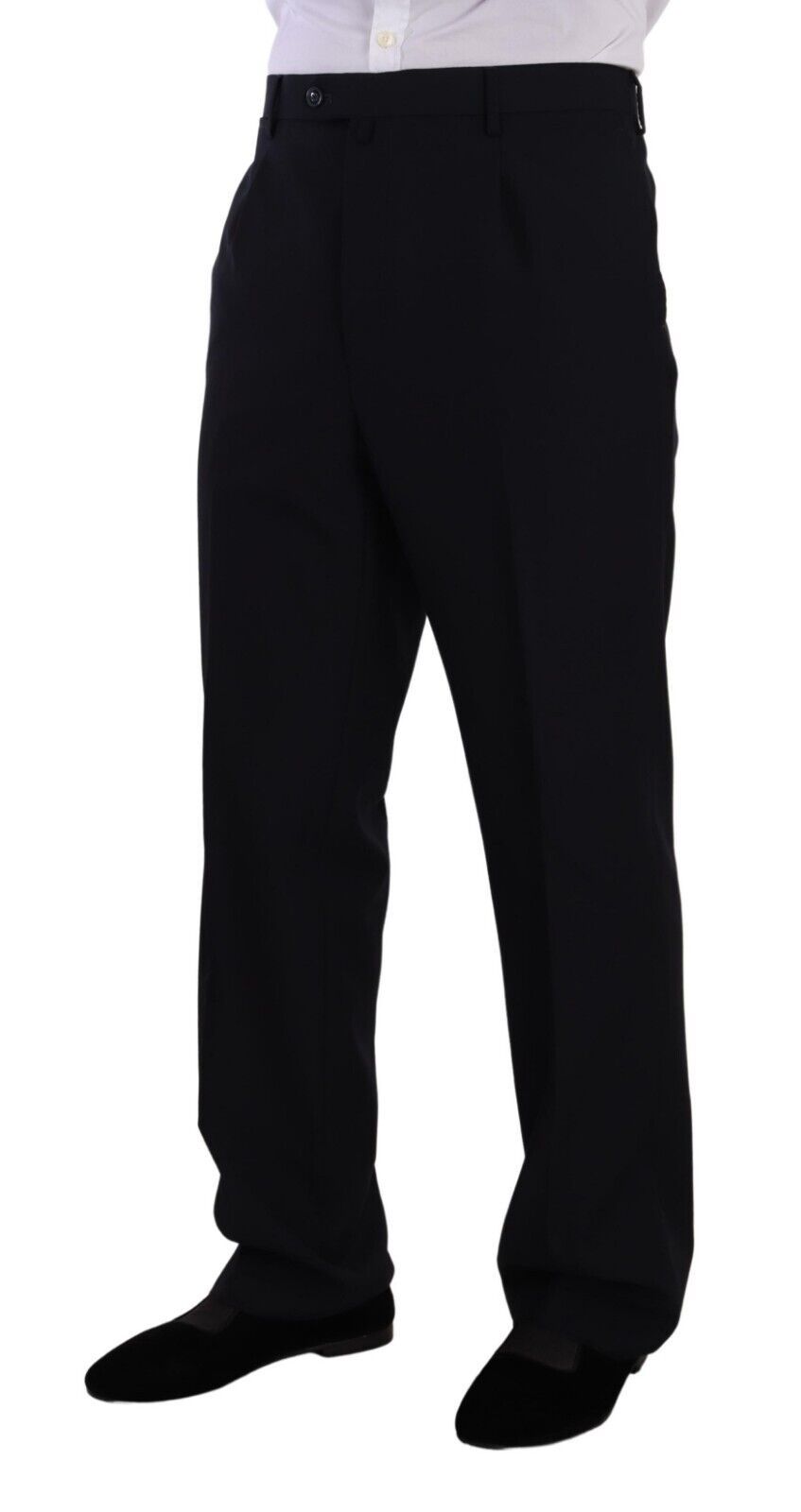 Domenico Tagliente Blue Polyester Single Breasted Formal Suit Domenico Tagliente