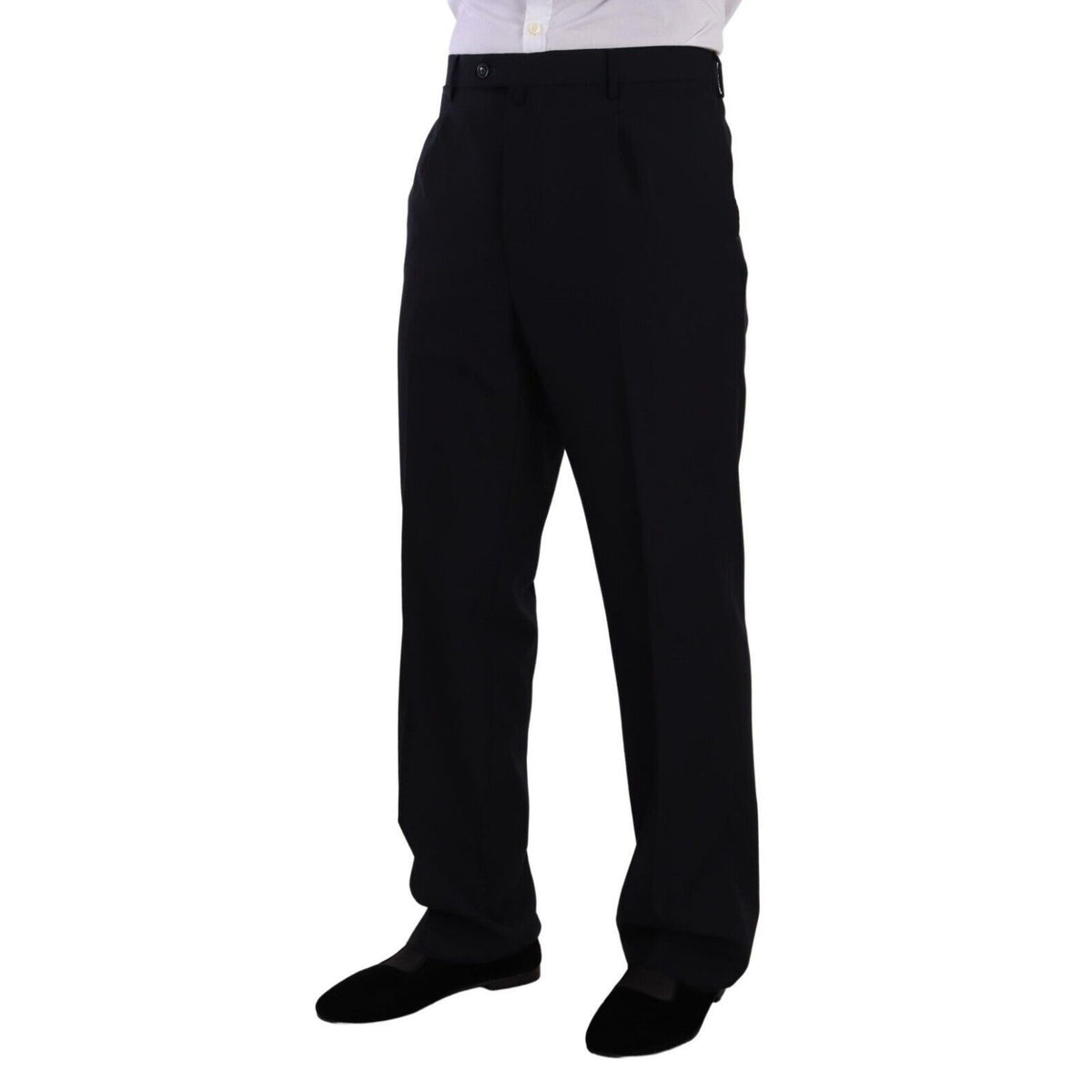 Domenico Tagliente Blue Polyester Single Breasted Formal Suit