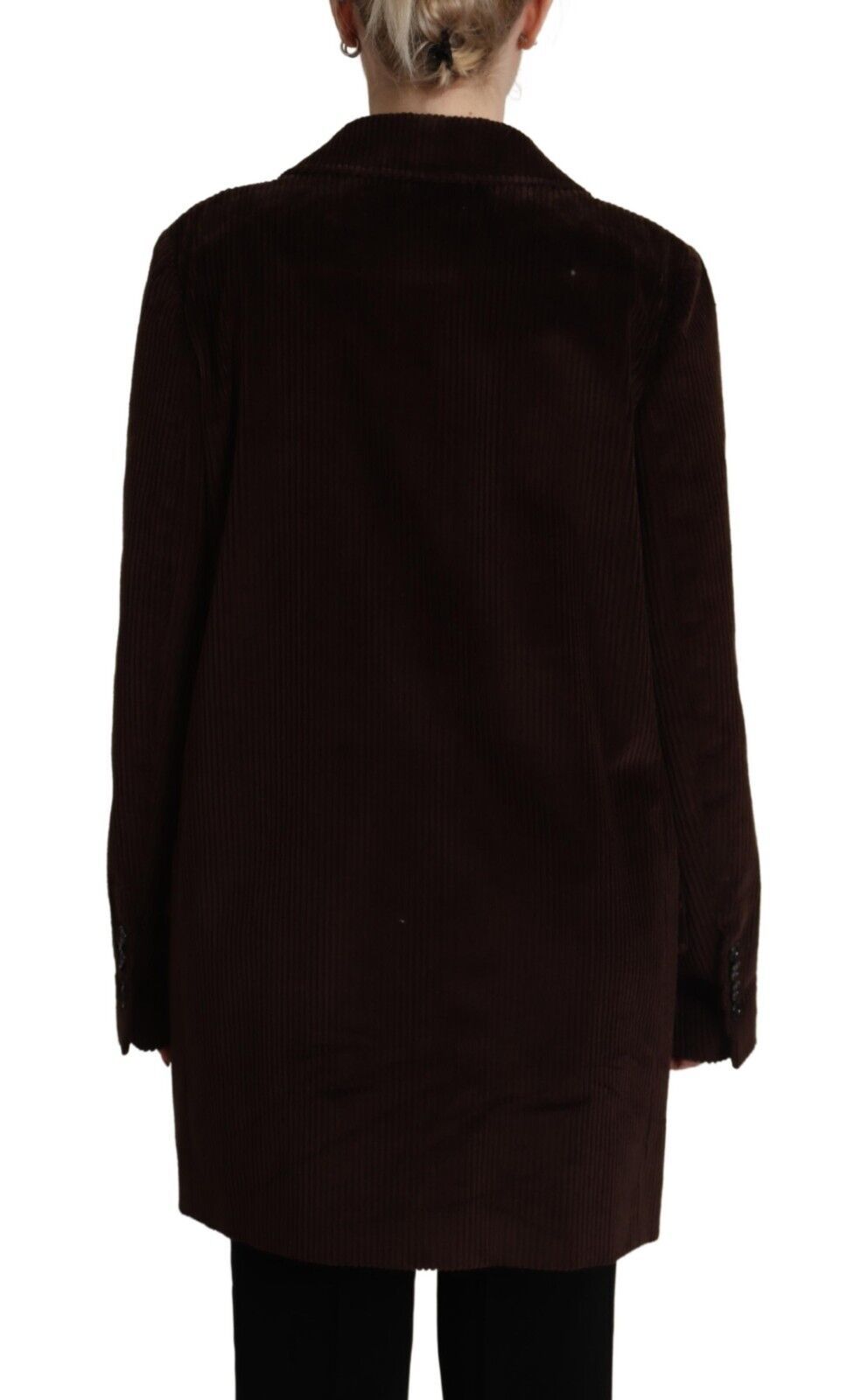 Dolce & Gabbana Bordeaux Corduroy Cotton Blazer Oversized Jacket Dolce & Gabbana