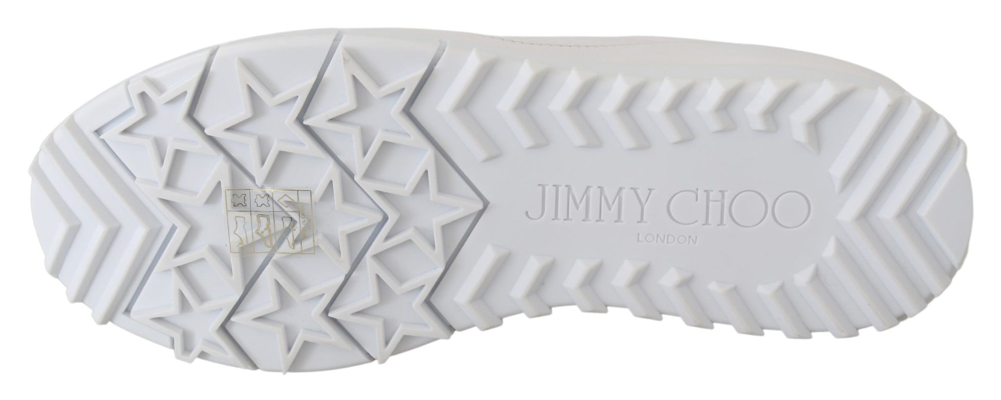 Jimmy Choo Elegant White Leather Sneakers Jimmy Choo