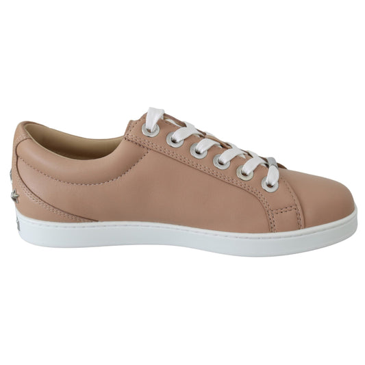 Jimmy Choo Powder Pink Nappa Leather Sneakers Jimmy Choo