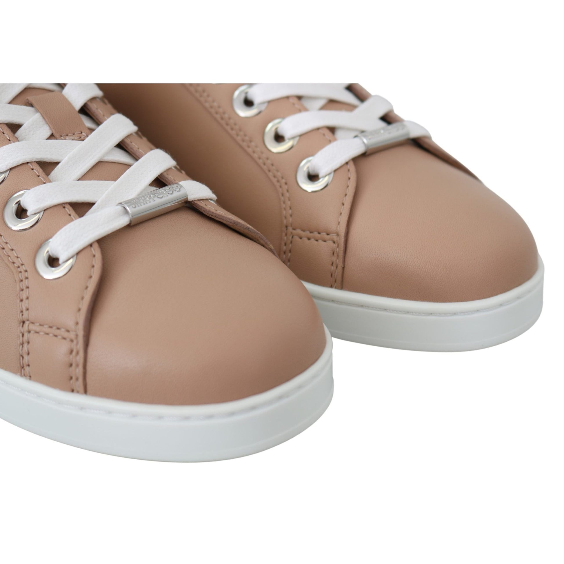 Jimmy Choo Powder Pink Nappa Leather Sneakers Jimmy Choo