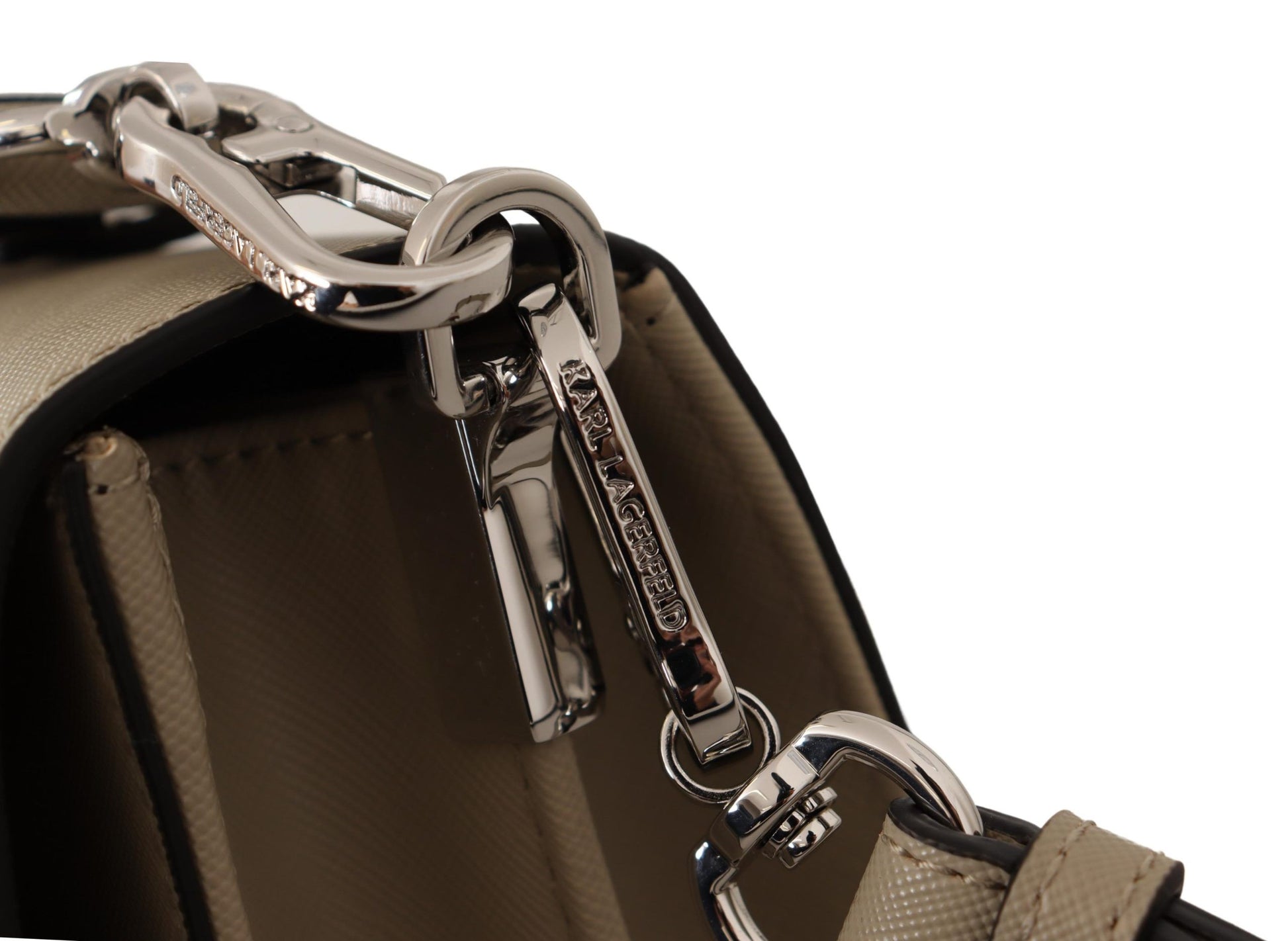 Karl Lagerfeld Chic Sage Shoulder Bag with Dual Straps Karl Lagerfeld