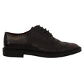 Dolce & Gabbana Purple Leather Oxford Wingtip Formal Shoes
