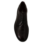 Dolce & Gabbana Purple Leather Oxford Wingtip Formal Shoes