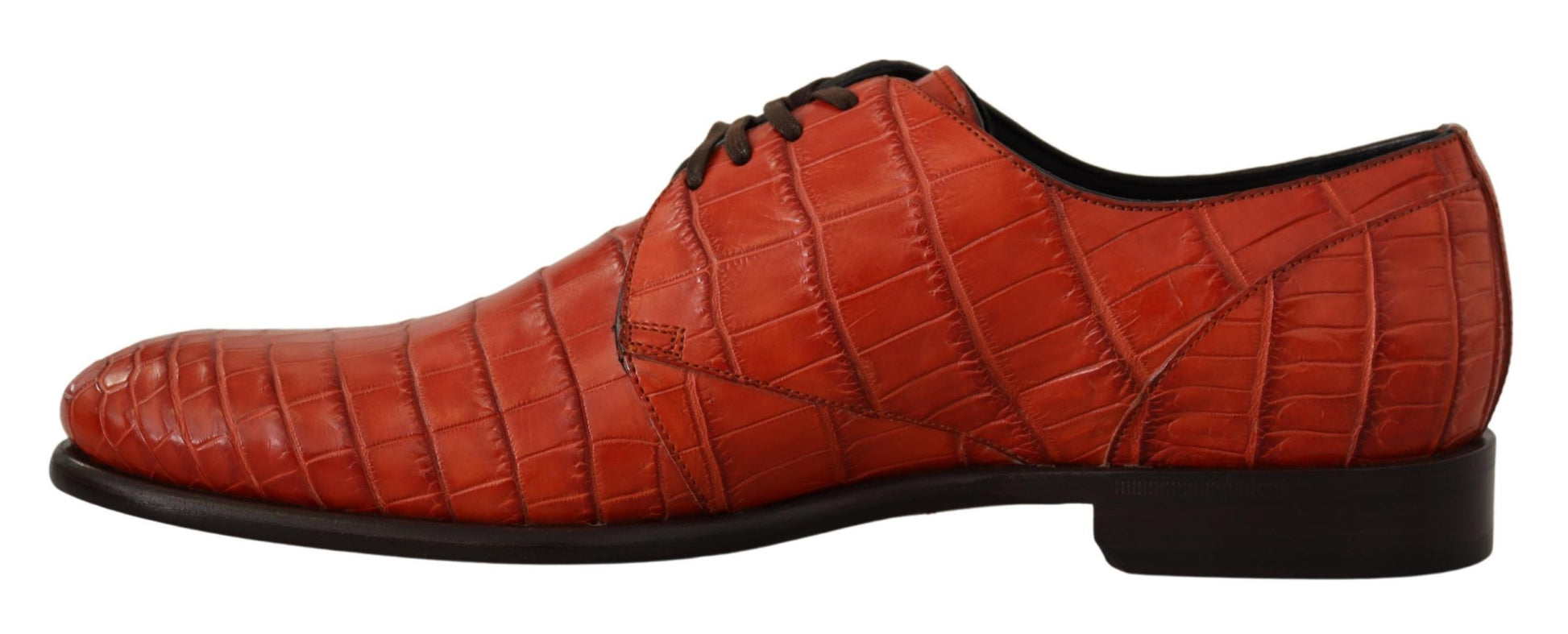 Dolce & Gabbana Orange Exotic Leather Dress Derby Shoes Dolce & Gabbana