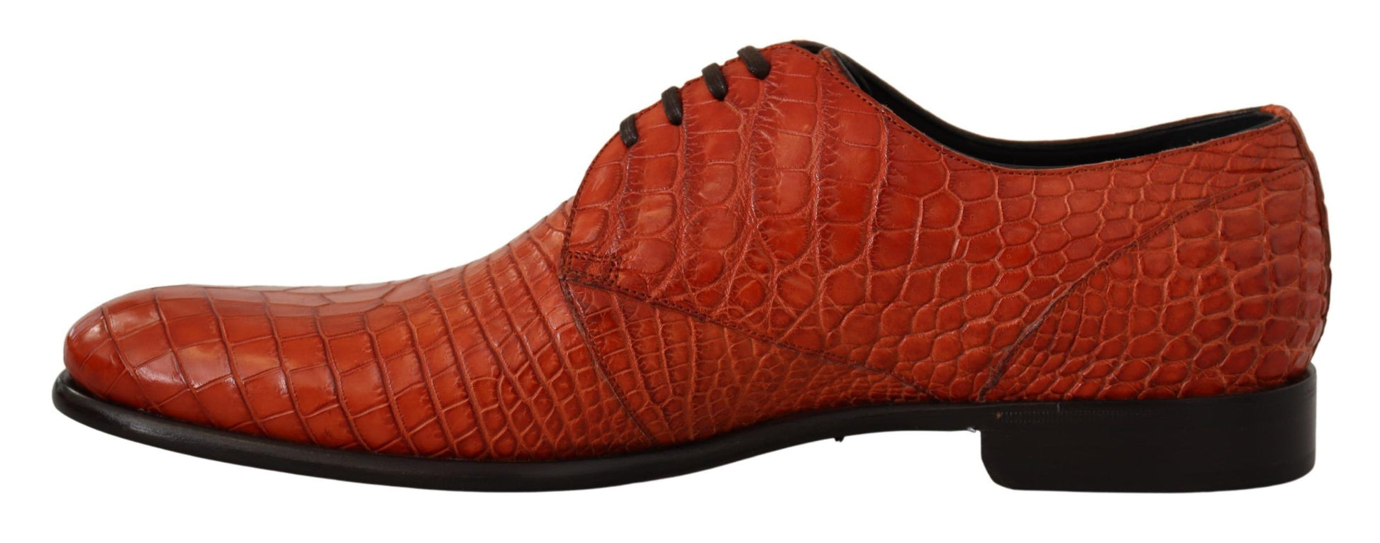 Dolce & Gabbana Orange Exotic Leather Dress Derby Shoes Dolce & Gabbana